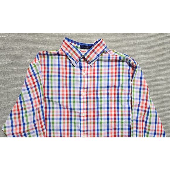 Saddlebred Other - Saddlebred Men’s Big Tall LT Plaid Button Down Shirt Long Sleeve Multicolor